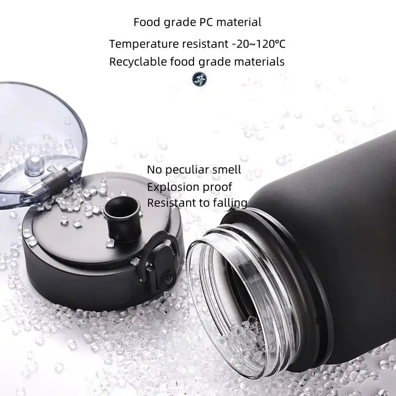 650 ml Football-Themed Flip-Top Water Bottle
