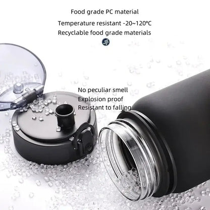 650 ml Football-Themed Flip-Top Water Bottle