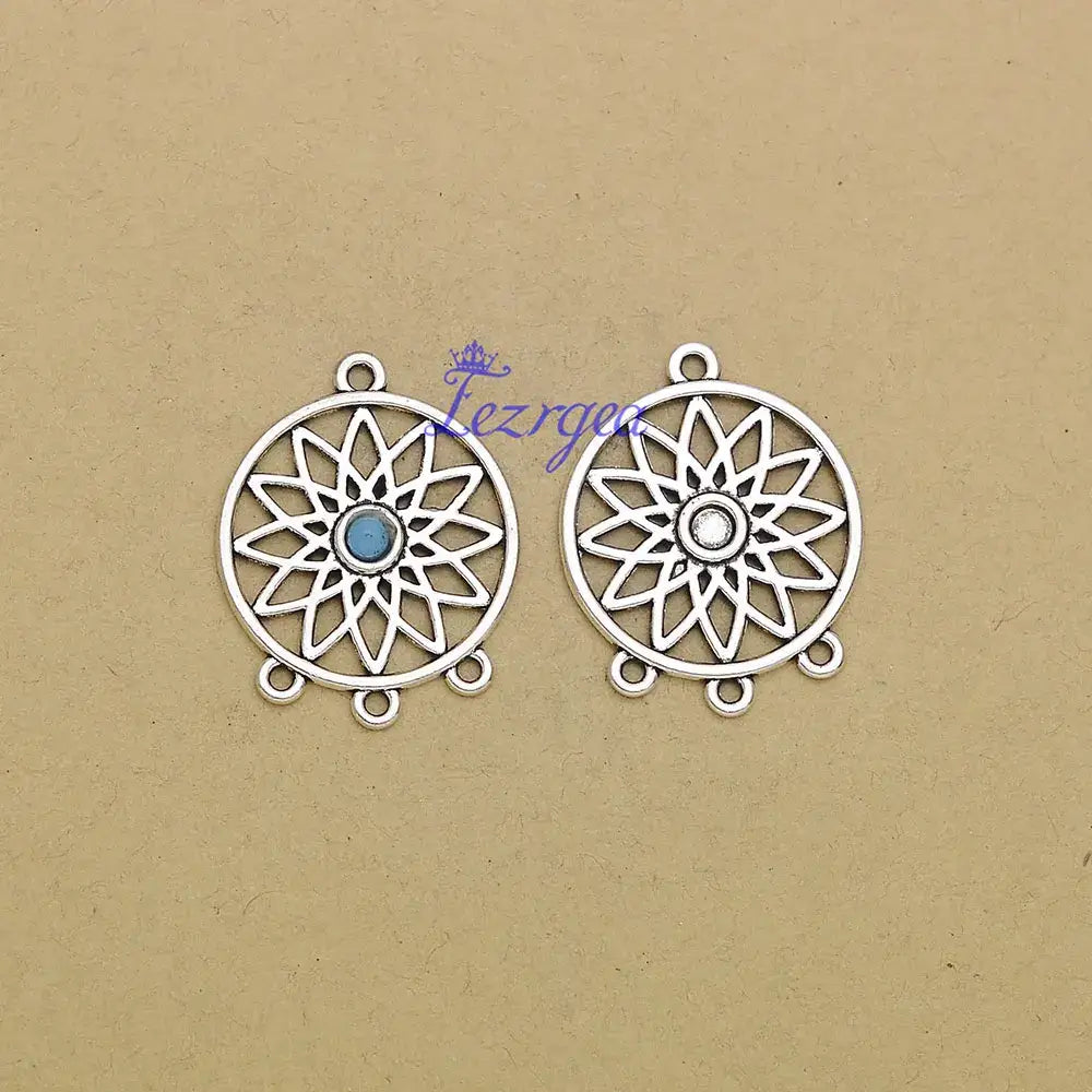 Dream Catcher Charms Dreamcatcher Connector Pendants For Diy Jewelry Making Materials Supplies Accessories