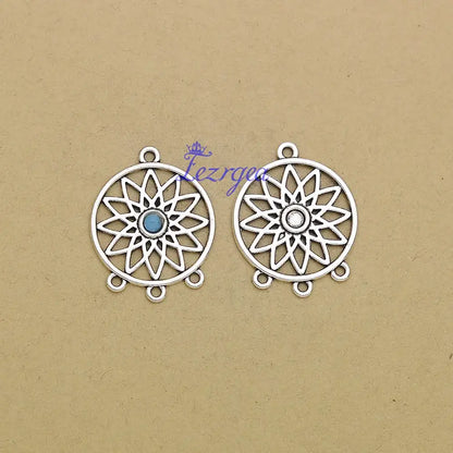Dream Catcher Charms Dreamcatcher Connector Pendants For Diy Jewelry Making Materials Supplies Accessories