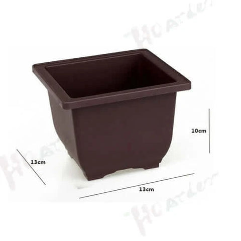 Training Pots With Tray Plastic Bonsai Plants Pot Square For Flower.