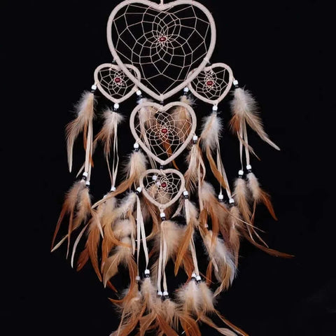 Romantic Heart Dream Catcher Handmade Traditional Dream Catcher Home.