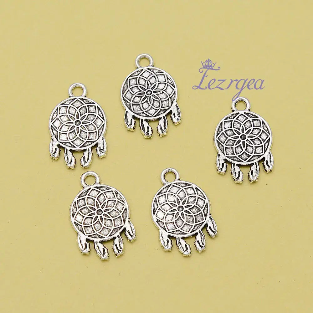 Dream Catcher Charms Dreamcatcher Connector Pendants For Diy Jewelry Making Materials Supplies Accessories