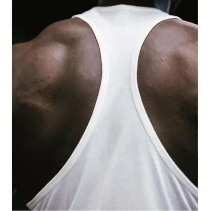 Gym Sleeveless Tank Men, Stringer Fitness Vest, Bodybuilding Singlet Moisture-Wicking Durable Summer Flexible Workout Sportswear