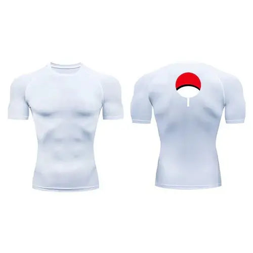 Anime Compression Shirt Men Quick-Dry Running Sports Shirts Fitness