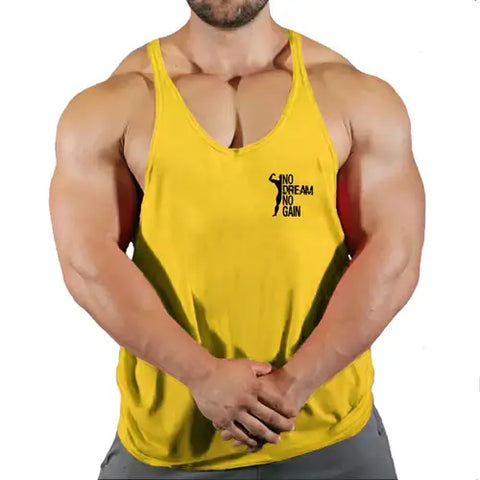 Brand Vest Muscle Sleeveless Singlets Fashion Workout Sports Shirt.