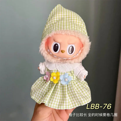 Labubu 17cm Doll Clothes Set - DIY Accessories