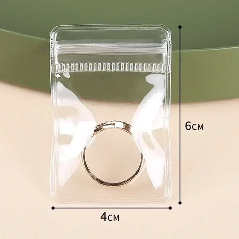 10/20/30/50pcs Jewelry Organizer Pouch Bags Transparent PVC Anti-Oxidation Earring Pendant Necklace Bracelet Storage Holder 2035