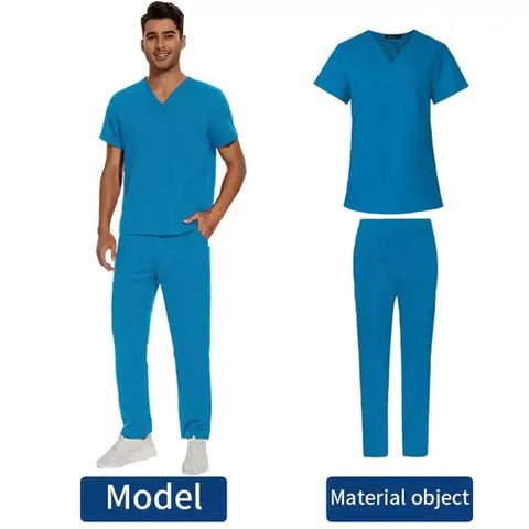 Men's Scrubs Medical Uniform Lab Set Male Wholesale Clinic Hospital.