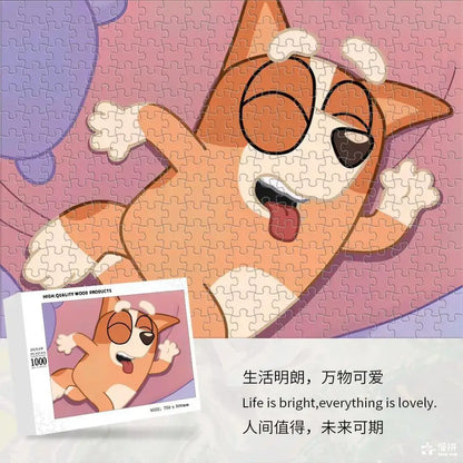 Bluey Cartoon Anime Puzzle Collection 70-1000 Pieces Educational &amp; Fun Holiday Gift Suitable for Adults &amp; Children Boxed Puzzle