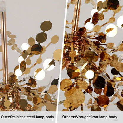 GreeLustr Gold Firework-Style LED Chandelier, 44 or 65 cm