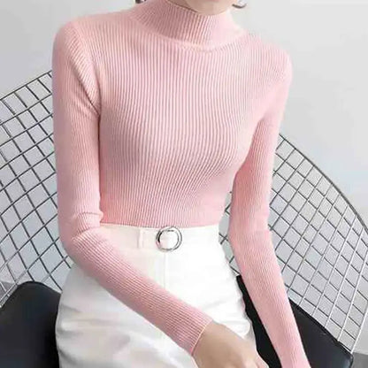 Chic Mock Neck Women&