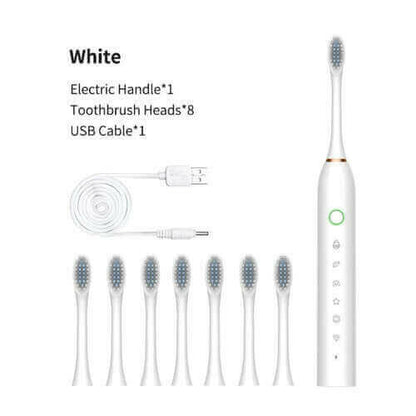 Smart Electric Sonic Toothbrush Rechargeable Electronic Teeth Brush.