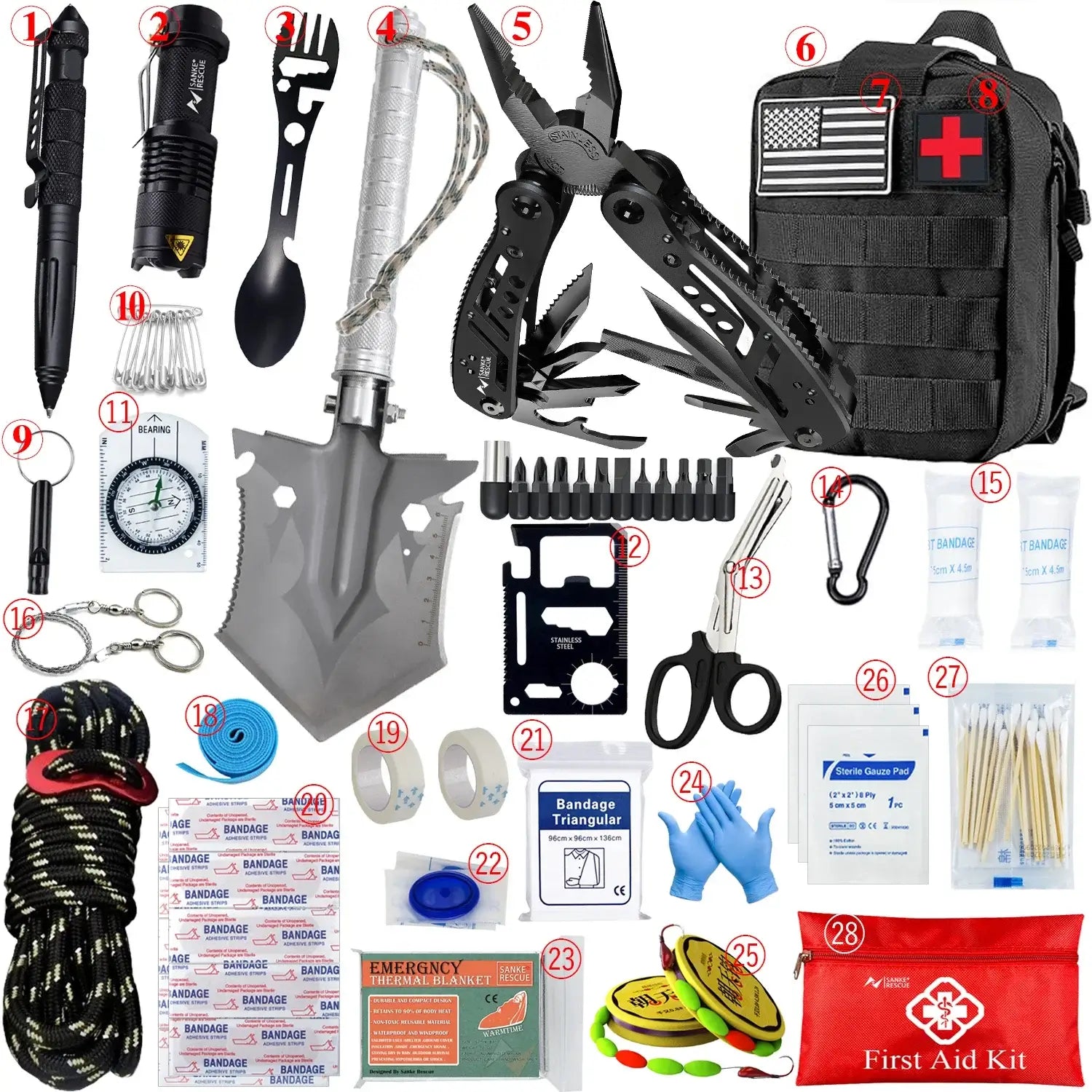 Car Survival First Aid Kit - Essential Outdoor Gear