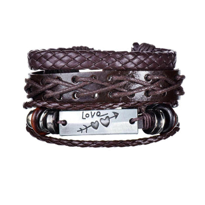 Mens Modern Multilayered Bracelet.