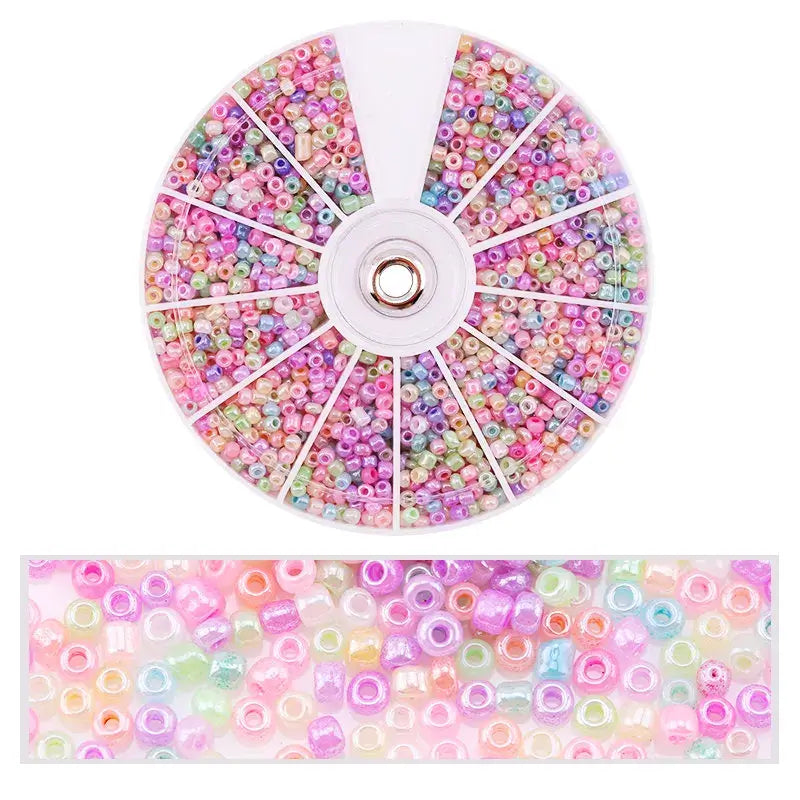 2000pcs/Lot 12Grids Glass Seed Beads Set Charms Jewelry Beads For Bracelet Necklace Earrings Handmade Craft DIY Jewelry 2030