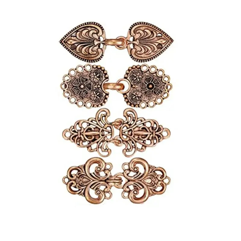 Set Vintage Sweater Duck Clip Cape Cloak Fastener for Dress Shirt Cardigan Shawl Collar Clasp Back Cinch Clip for Women Clothing