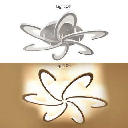 VETRULUS Flower LED Ceiling Light, 6-Leaf Design