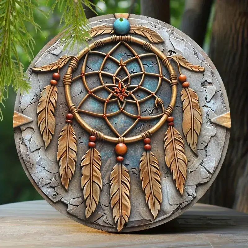 dream catcher aluminum tin sign