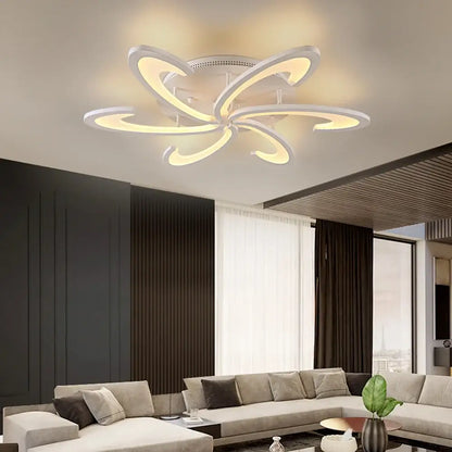 VETRULUS Flower LED Ceiling Light, 6-Leaf Design