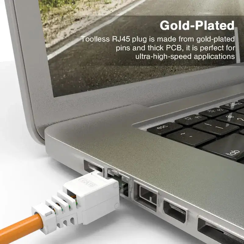 ZoeRax 1PCS Tool Free RJ45 CAT6 Connector Ethernet Termination Plugs,