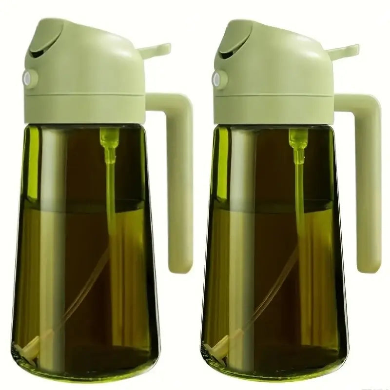 Olive Oil Spray Bottle for Oil Bottle Pouring for Cooking Oil Spices Camping Dispenser with Automatic Lid Spice Shaker
