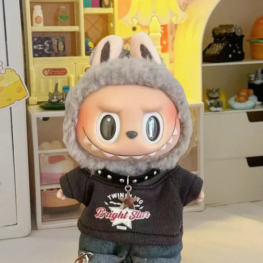 Labubu Doll Clothes - Hip Hop Set for 15/17cm Dolls