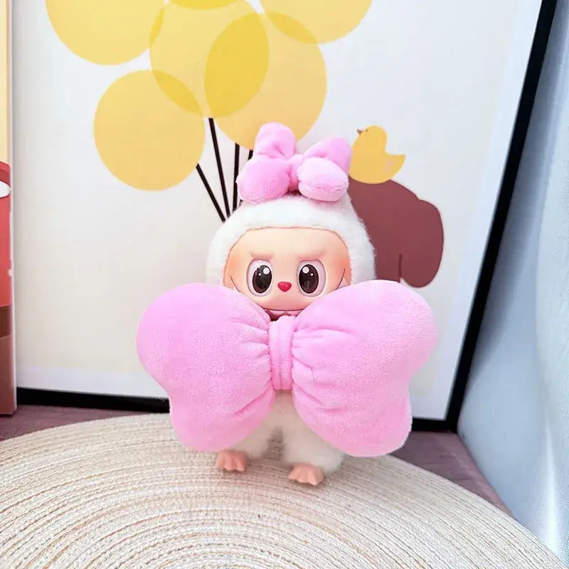 Labubu Doll Rain Boots Labubu I II III Idol Dolls Colorful Shoes and Headphones Multicolor Big Bow LabubusAccessories DIY Gifts
