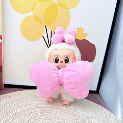 Labubu Doll Rain Boots Labubu I II III Idol Dolls Colorful Shoes and Headphones Multicolor Big Bow LabubusAccessories DIY Gifts