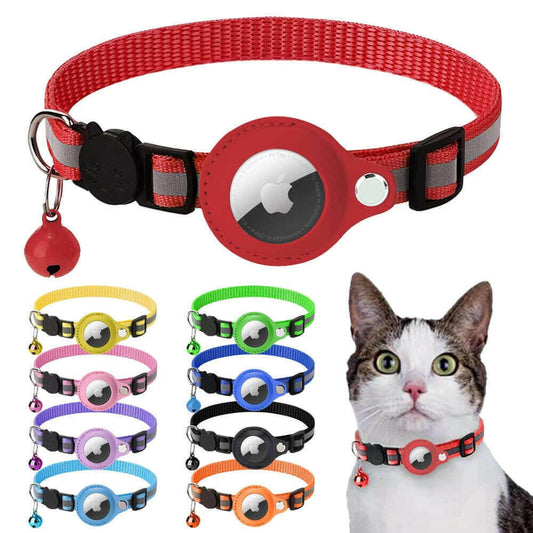 Reflective Airtag Case Collar for Cats and Dogs.