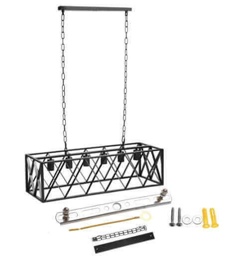 Industrial Kitchen Pendant 4/6-Light Chandelier Ceiling Lamp