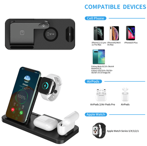 Dragon Wireless Charging Station For iPhone and Samsung phones.