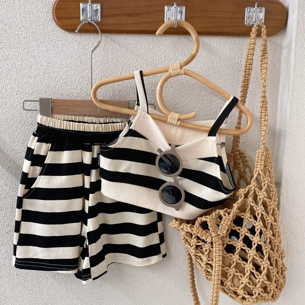 Cotton Striped Clothes Set for Kids 1-7Y