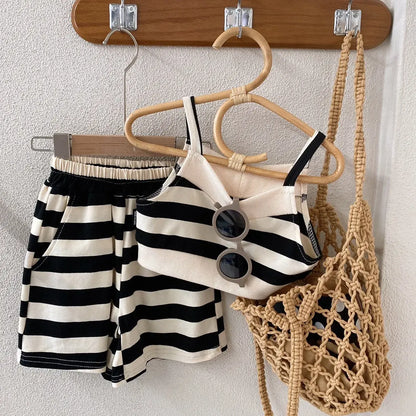Cotton Striped Clothes Set for Kids 1-7Y