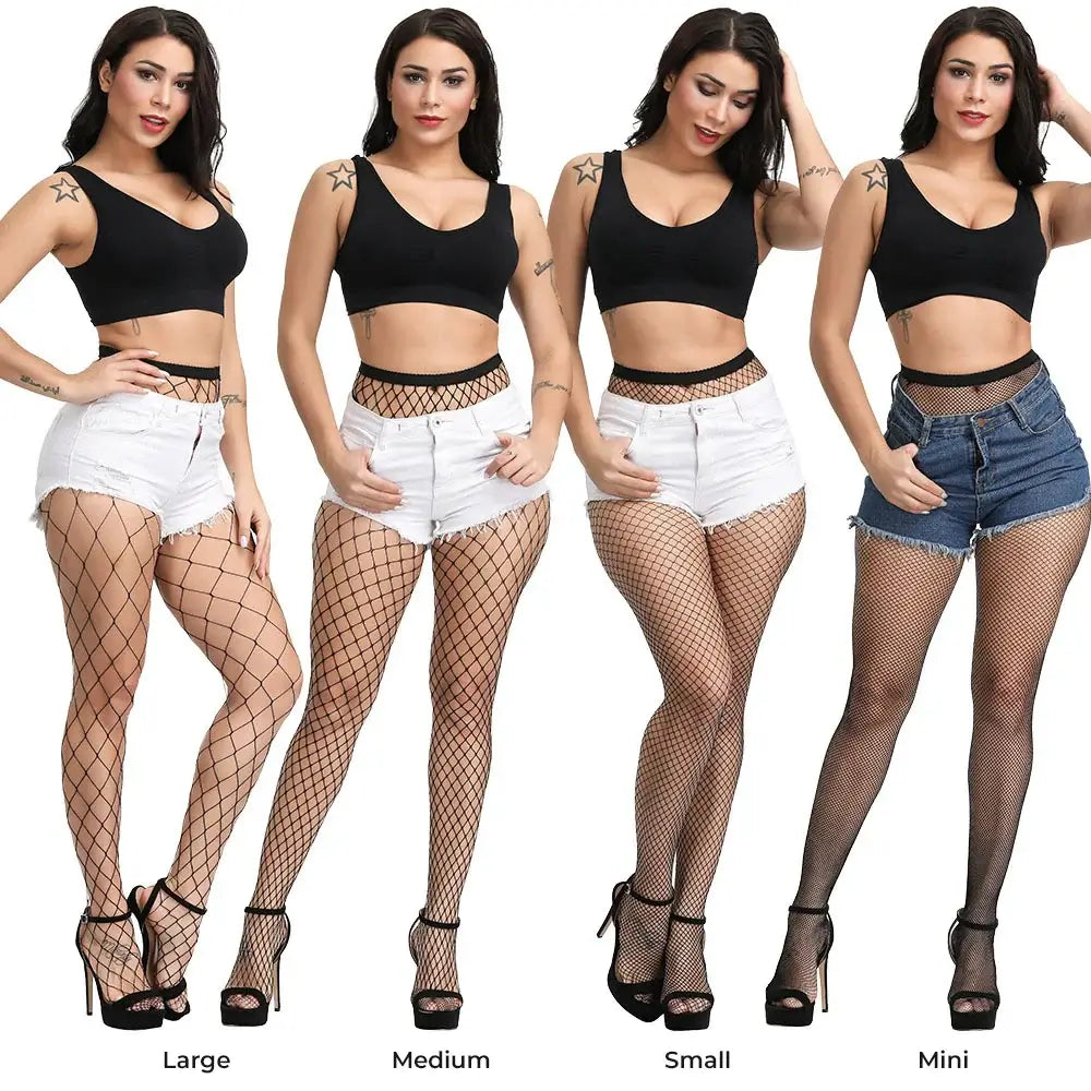 Coloured Fishnets 20 Colours 4 Different Grid Sizes Colorful Fishnet Tights Super Elastic Fishnet Stockings Women&