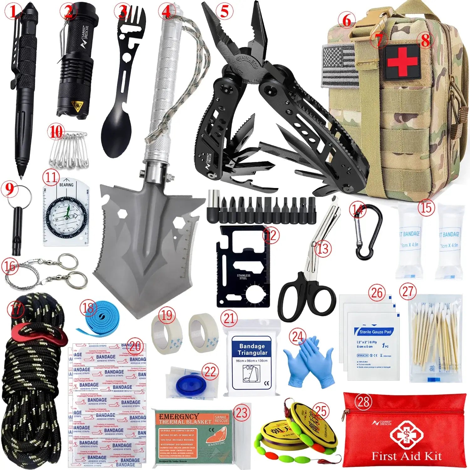 Car Survival First Aid Kit - Essential Outdoor Gear