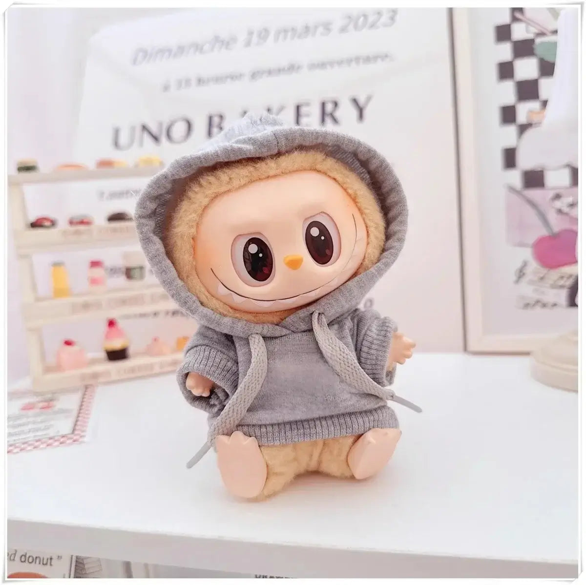 Labubu Doll Clothes Hoodie &amp; Pants Set | 15/17cm Dolls