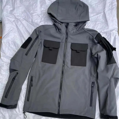 Shark Skin Tactical Jackets Men Military Soft Shell Waterproof.