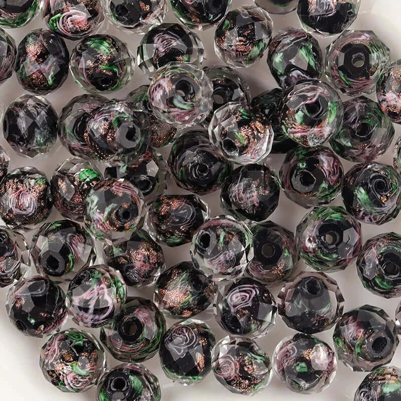 10pcsNew European Colorful Lampwork Glass Beads Murano Plastic Aolly Charm For Girl DIY Bracelets Bangles Women Jewelry Dropship