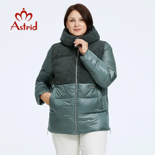 Astrid 2023 Winter Women's Jacket Plus Size Parkas Women Clothing Faux.