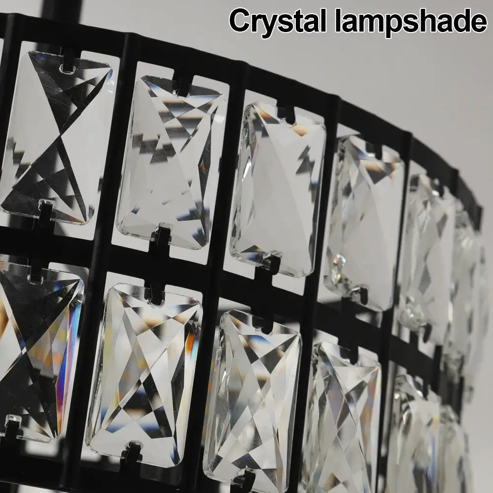 VETRULUS Crystal Pendant Light, Black or Gold