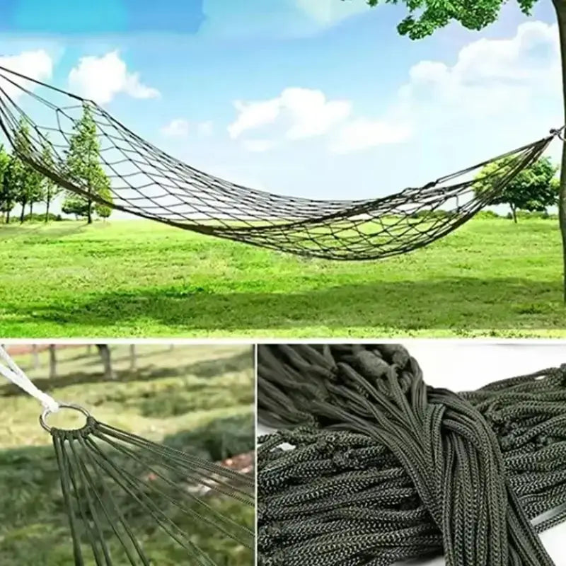 Garden Outdoor Thickened Nylon Rope Hammock Indoor Mesh Hammock