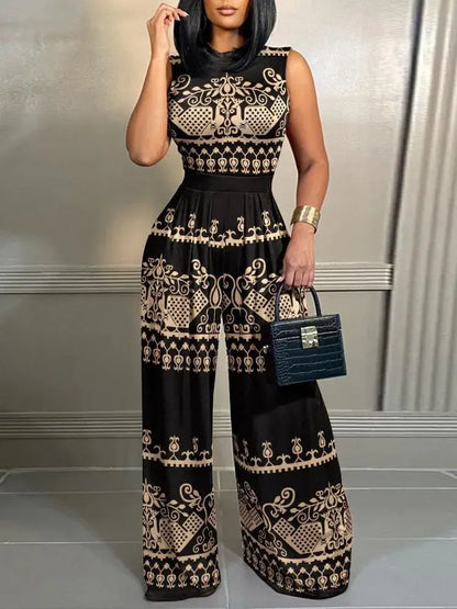 Elegant Women Wide Leg Jumpsuit for Spring/Summer 2024
