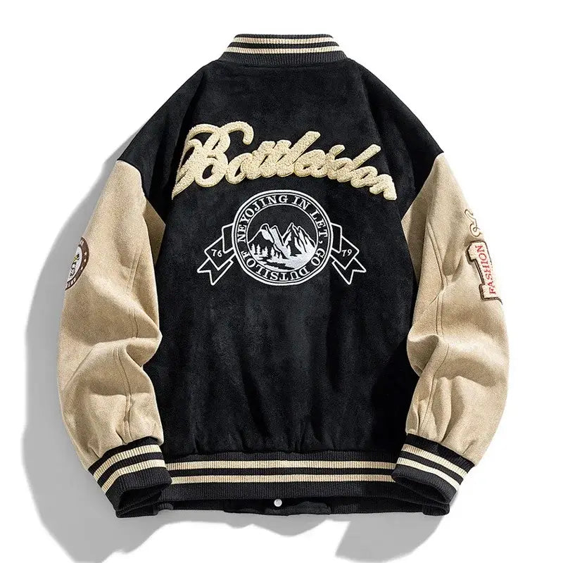 New Baseball Jacket Men Fashion Embroidered Jackets Coats High Street Outwear Man Bomber Jacket Hip Hop Clothing Top