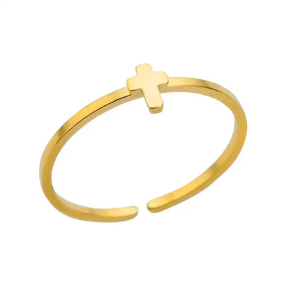 Stainless Steel Rings for Women Gold Color Never Fade Luxury Classic rings wedding couple rings Jewelry Free Shipping