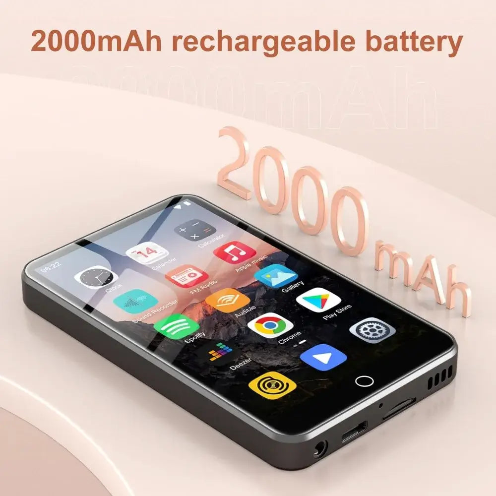MP3 Player, Bluetooth, WiFi, Spotify, Audible, 4" IPS, Browser, 1TB Storage‌
