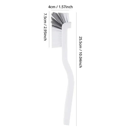 Cleaning Cup Brush Japanese Style Sink Brush  with Long Handle Elbow Design Tail Hole Wall Hanging Crevice Cleaning Accessories
