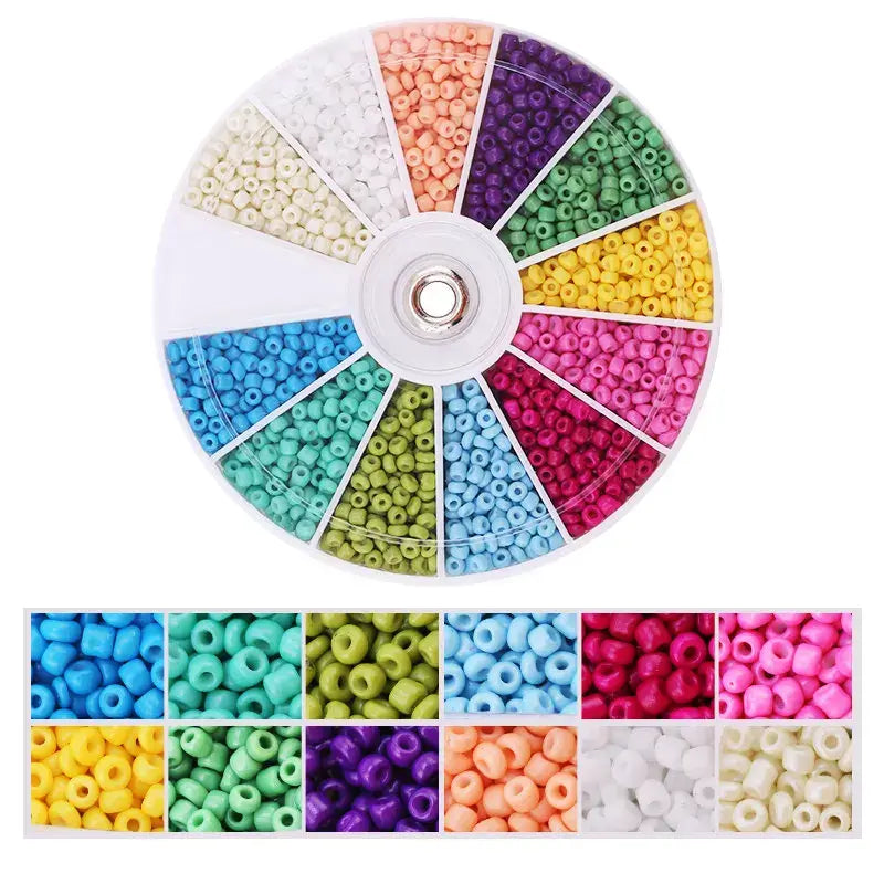 2000pcs/Lot 12Grids Glass Seed Beads Set Charms Jewelry Beads For Bracelet Necklace Earrings Handmade Craft DIY Jewelry 2030