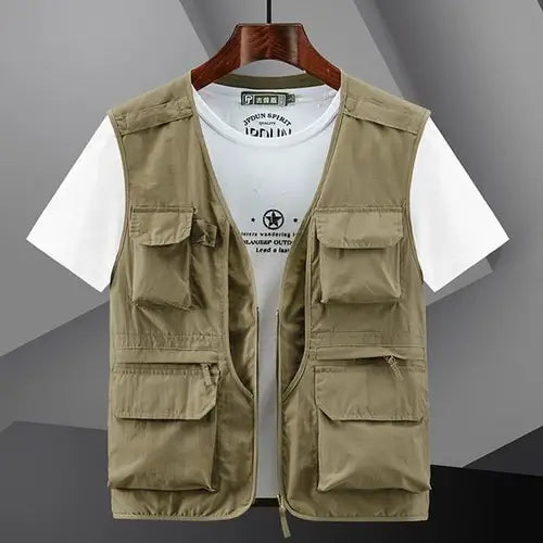 6XL Summer New Outdoor Vest Men Utility Tactical Multi-pocket Vest