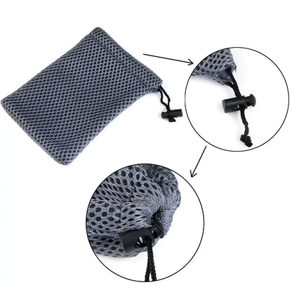 10pcs/lot Nylon Drawstring Mesh Jewelry Bag 9*13.5cm Mesh Gift Pouches For Gift Glasses Phone Jewelry Packing